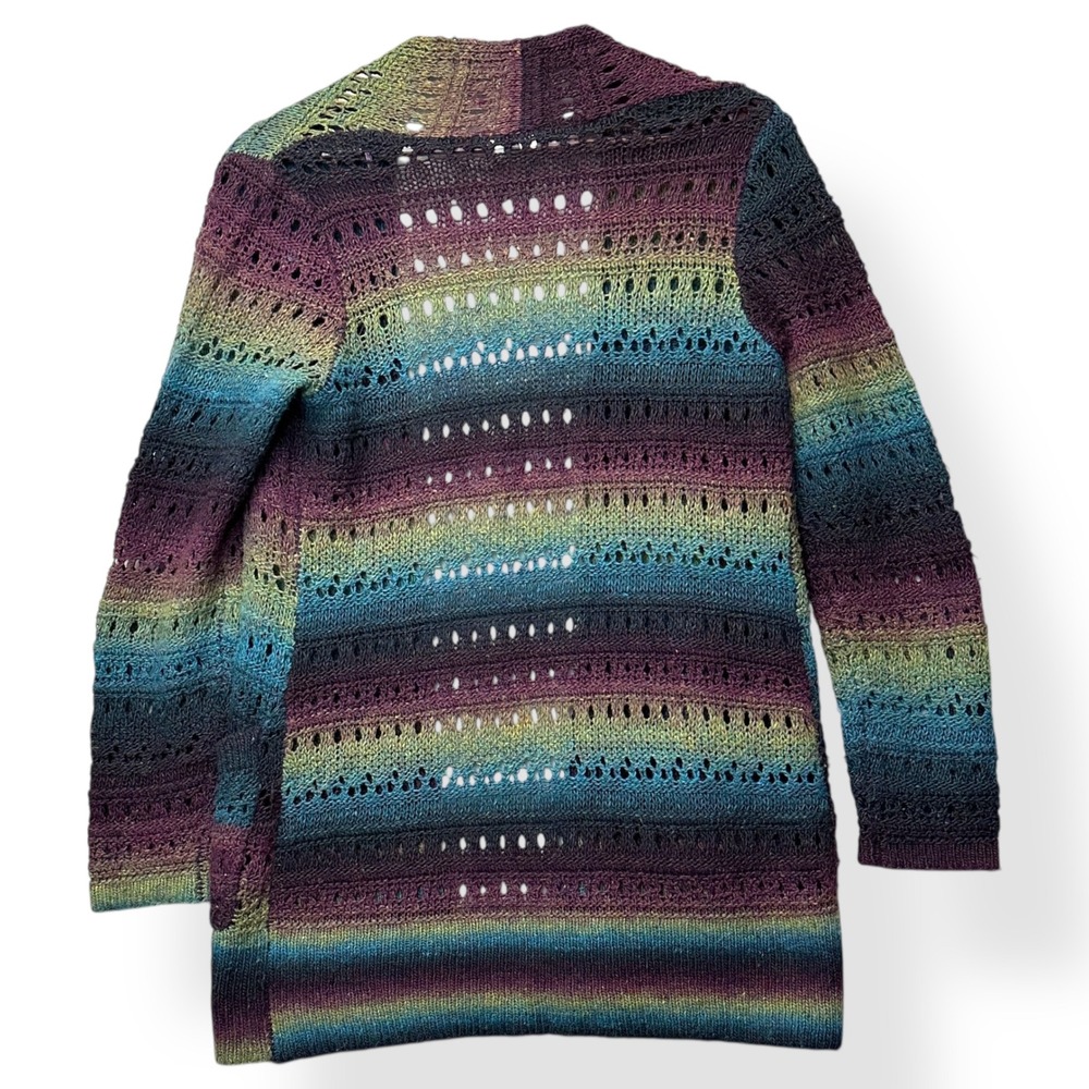 Relativity Womens Open Knit Crochet Cardigan S‎ Boho Festival Cottagecore Indie - Picture 3 of 8